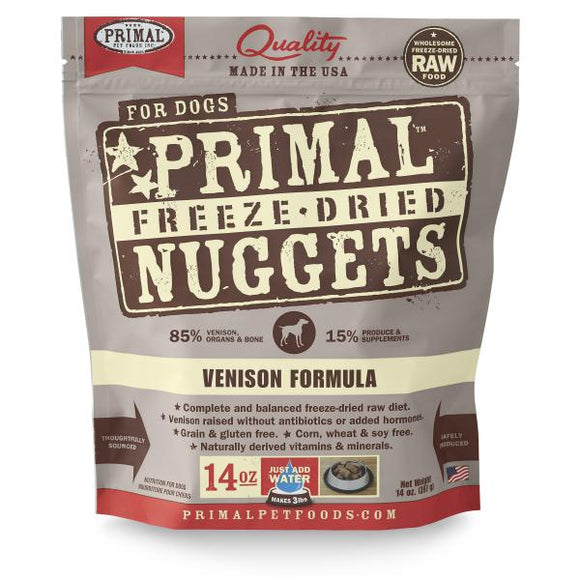 Primal Dog Freeze-Dried Venison Nuggets