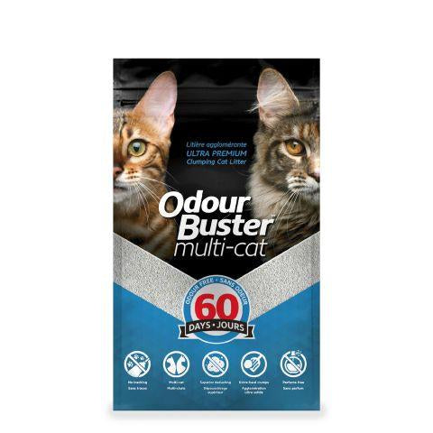 Odour Buster Multi- Cat Litter  12kg (Min 2 bag purchase or with another item) - Naturally Urban Pet Food Shipping