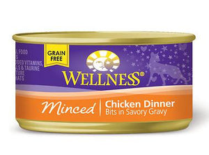 Wellness Minced Chicken Entree 24 x 5.5 oz. cans - Pet Food Online by Naturally Urban