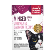 Honest Kitchen - Grain Free Minced Chicken & Salmon in Bone Broth for Cats 12 x 5.5oz