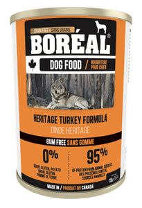 BORÉAL CANADIAN Heritage Turkey FORMULA for Dogs 12 x 13.2 oz cans