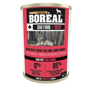 BORÉAL CANADIAN Angus beef and NZ Lamb FORMULA for dogs 12 x 13.2 oz cans