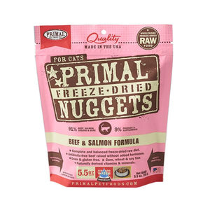 Primal Cat Freeze-Dried Beef & Salmon Nuggets
