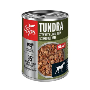 Orijen Tundra Stew with Shredded Beef, Duck & Lamb for Dogs 12 x 363gr cans