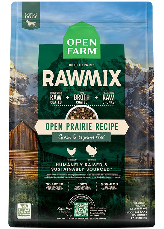 Open Farm RAWMIX Open Prairie Grain Free Recipe for Dogs