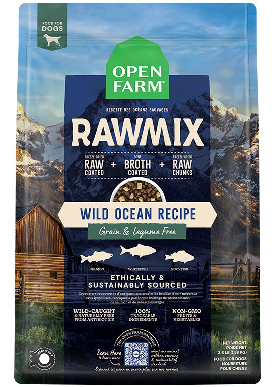 Open Farm RAWMIX Wild Ocean Grain Free Recipe for Dogs
