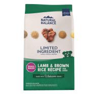 Natural Balance Small Breed Lamb & Brown Rice Dry Dog Formula 12 lbs. bag