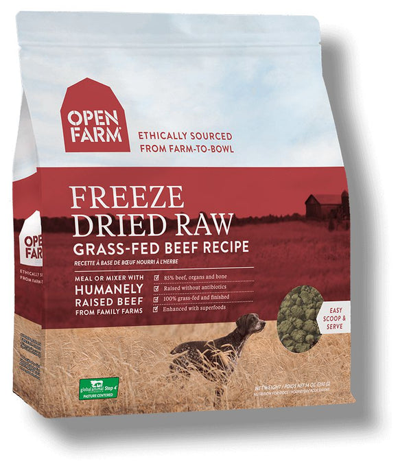 Open Farm Grass-Fed Freeze Dried Raw Dog Food 13.5 oz