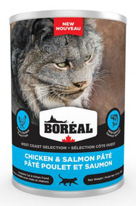 Boreal West Coast Selections Chicken & Salmon Pate for CATS 12 x 400g cans