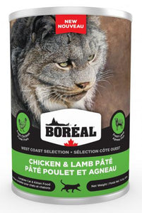 Boreal West Coast Selections Chicken & Lamb Pate for CATS 12 x 400g cans