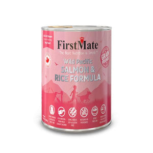FirstMate Wild Pacific Salmon & Rice Formula for Cats or Dogs - 12 x 12.5 ounces
