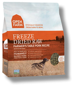 Open Farm Farmer's Table Pork Freeze Dried Raw Dog Food 13.5 oz.