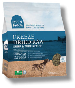 Open Farm Surf and Turf Freeze Dried Raw Dog Food 13.5 oz