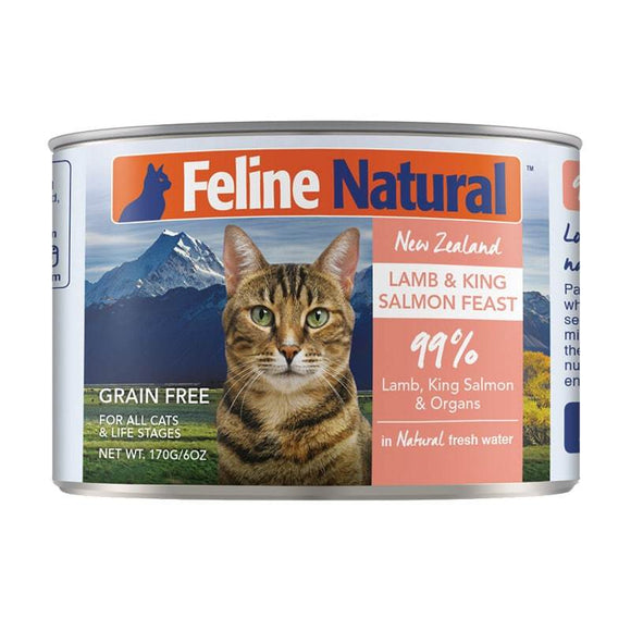 Feline Natural- Lamb & Salmon Can 12x6oz