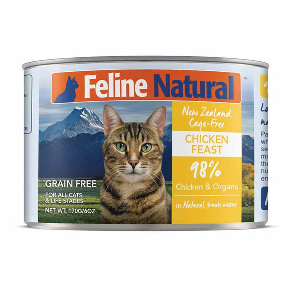 Feline Natural - Chicken Feast 12 x 6oz cans