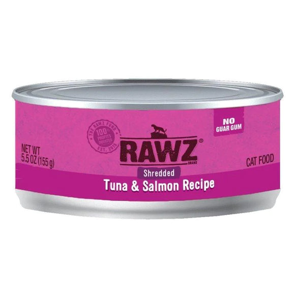 RAWZ Cat Shredded Tuna & Salmon 24/5.5 oz. - Pet Food Online by Naturally Urban