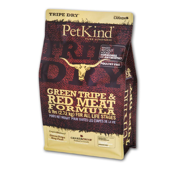 Petkind Tripe Dry Green Tripe and Red Meat Formula 25 lb bag