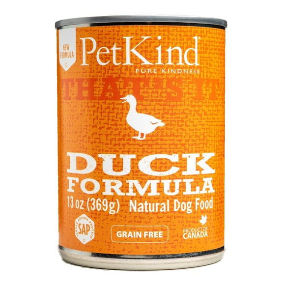 Petkind Duck 12 x 13 oz cans for dogs