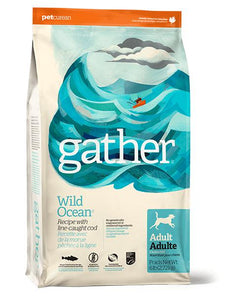 Gather Wild Ocean - Line-caught Cod recipe for Adult Dogs  16 lbs. - Naturally Urban Pet Food Shipping