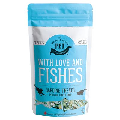 Granville Island With Love & Fishes Sardine Treats for cats & dogs