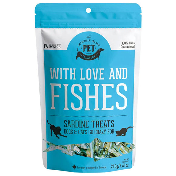 Granville Island With Love & Fishes Sardine Treats for cats & dogs