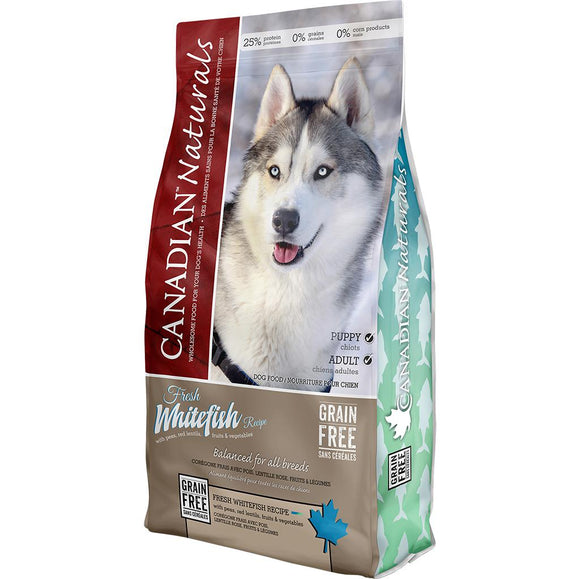 Canadian Naturals Whitefish  for dogs 25 lbs.