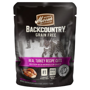 Merrick Backcountry Real Turkey Cuts 24 x 3 oz pouches