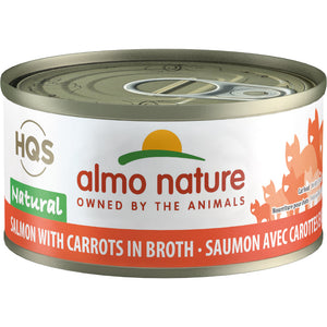Almo Nature HQS Salmon Recipe with Carrots 24 x 70 gram cans