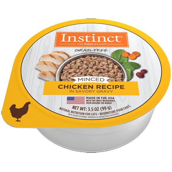 Nature's Variety Instinct Minced Chicken Recipe for cats 12 x 99 gram packs
