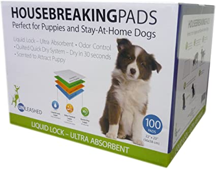 Unleashed Pee pads 100 Value Pack - Naturally Urban Pet Food Shipping