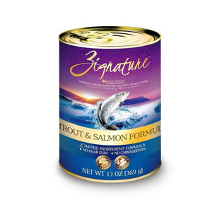 Zignature LID Trout & Salmon Recipe for Dogs 12x13oz cans