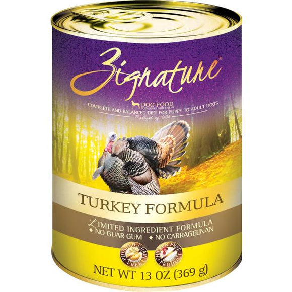 Zignature LID Turkey Recipe for Dogs 12x13oz cans