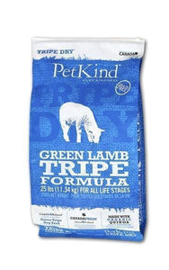 Petkind Tripe Dry Green Tripe and Lamb Formula 25 lb bag - Pet Food Online by Naturally Urban