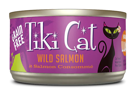 Tiki Cat Hanalei Luau Wild Salmon  12 x 2.8 oz cans