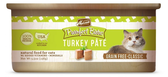 Merrick Purrfect Bistro Grain-Free Turkey Pate 24 x 5.5 oz. cans..