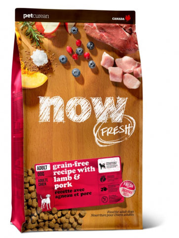 Now Fresh Grain-Free Lamb & Pork Recipe for Adult Dogs 22 lbs. - Pet Food Online by Naturally Urban