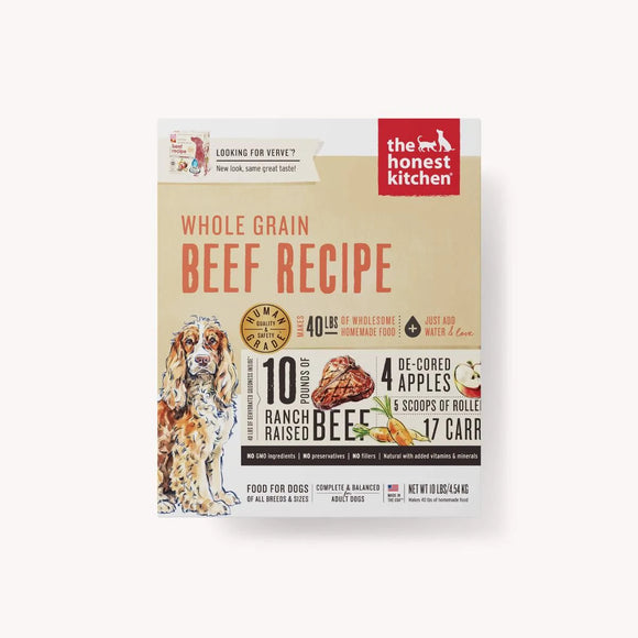 Honest Kitchen Dehydrated - Whole Grain Beef Recipe 10 lbs. (Verve)