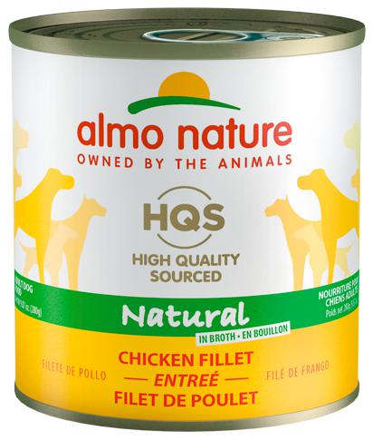 ALMO NATURE HQS NATURAL DOG Chicken Fillet entrée 12 X 280 gram cans