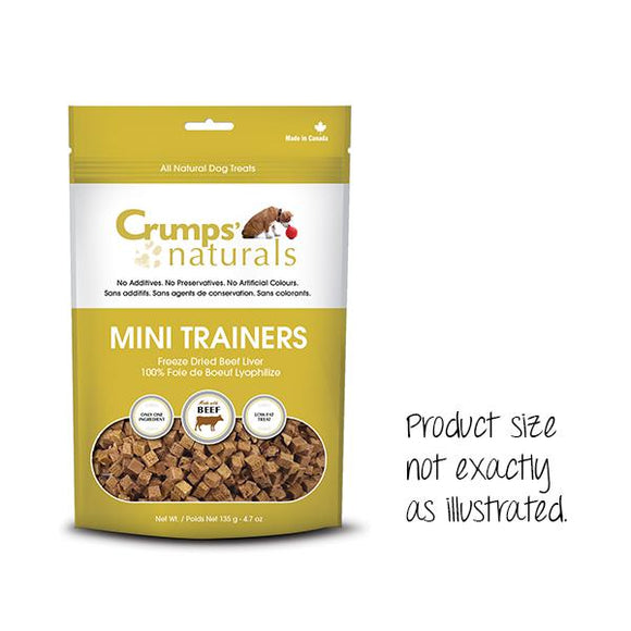 Crumps' Naturals Dog Mini Trainers Freeze Dried Beef 3.7 oz
