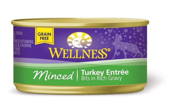 Wellness Minced Turkey Entree 24 x 5.5 oz. cans - Pet Food Online by Naturally Urban