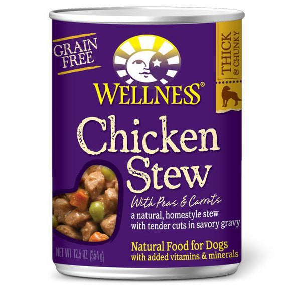 Wellness  Chicken Stew with Peas & Carrots 12 x 13.2 oz. cans - Pet Food Online by Naturally Urban