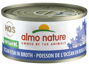 ALMO NATURE HQS NATURAL CAT - Ocean Fish in broth 24 X 70 gram cans