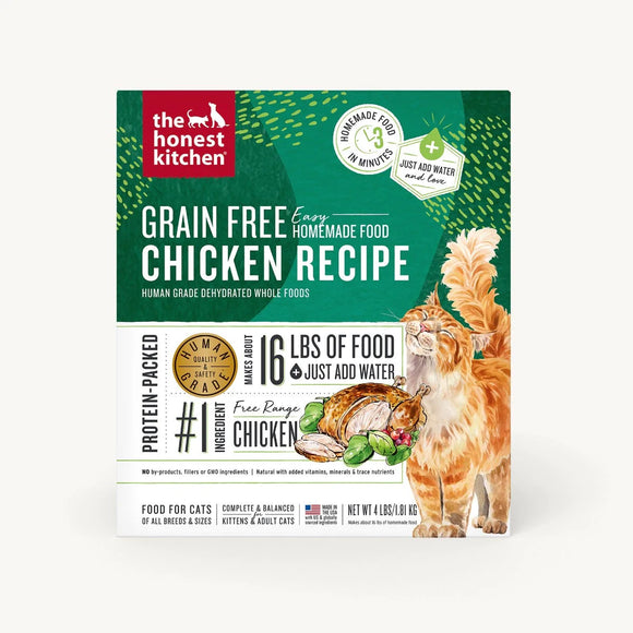 Honest Kitchen Dehydrated - Grain Free Chicken Recipe Cat Food - Pet Food Online by Naturally Urban