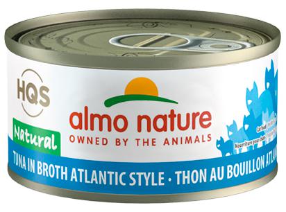 ALMO NATURE HQS NATURAL CAT - Tuna in broth Atlantic style 24 X 70 gram cans
