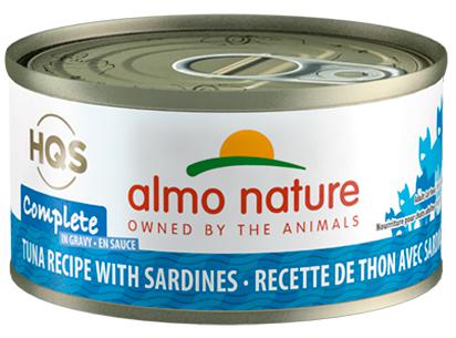 ALMO NATURE HQS COMPLETE CAT Tuna recipe with Sardines in Gravy 24 X 70 gram cans