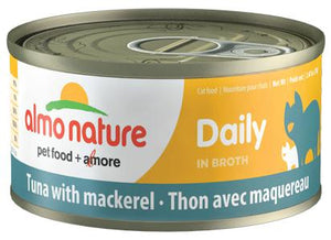 ALMO NATURE DAILY CAT Tuna with Mackerel 24 X 70 gram cans